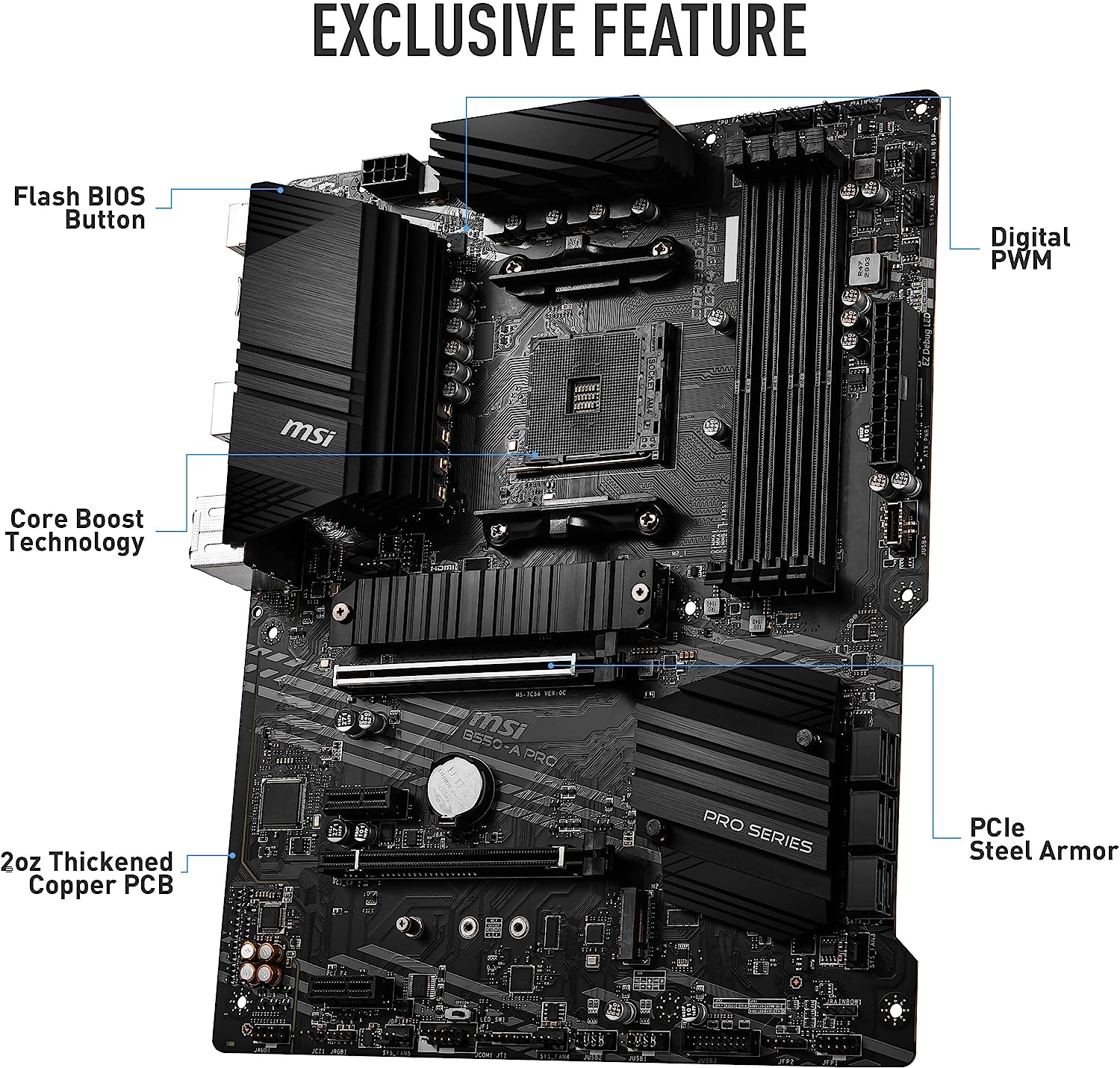 MSI Motherboard B550 A PRO MSI Motherboard B550 A PRO